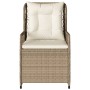 Sillones reclinables de jardín 2 uds ratán sintético beige de , Sillas de jardín - Ref: Foro24-368665, Precio: 201,69 €, Desc...