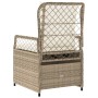 Sillones reclinables de jardín 2 uds ratán sintético beige de , Sillas de jardín - Ref: Foro24-368665, Precio: 201,69 €, Desc...