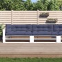 Cojines para muebles de palets 5 unidades tela azul marino de , Cojines para sillas y sofás - Ref: Foro24-3217144, Precio: 17...