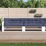 Cojines para muebles de palets 5 unidades tela azul marino de , Cojines para sillas y sofás - Ref: Foro24-3217144, Precio: 16...