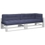 Cojines para muebles de palets 5 unidades tela azul marino de , Cojines para sillas y sofás - Ref: Foro24-3217144, Precio: 17...