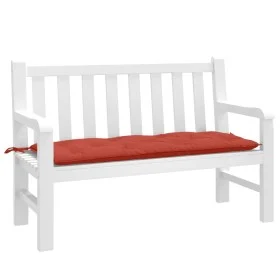 Cojín para banco de jardín tela rojo melange 120x50x7 cm de , Cojines para sillas y sofás - Ref: Foro24-4002548, Precio: 28,4...