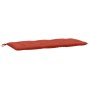 Cojín para banco de jardín tela rojo melange 120x50x7 cm de , Cojines para sillas y sofás - Ref: Foro24-4002548, Precio: 35,6...