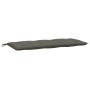 Cojín para banco de jardín tela gris oscuro melange 120x50x7 cm de , Cojines para sillas y sofás - Ref: Foro24-4002543, Preci...