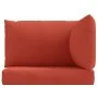 Cojines para sofá de palets 3 uds tela rojo melange de , Cojines para sillas y sofás - Ref: Foro24-4002658, Precio: 45,24 €, ...