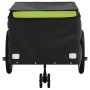 Remolque para bicicleta hierro negro y verde 45 kg de , Remolques para bicicletas - Ref: Foro24-94116, Precio: 121,38 €, Desc...