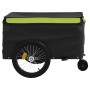 Remolque para bicicleta hierro negro y verde 45 kg de , Remolques para bicicletas - Ref: Foro24-94116, Precio: 121,38 €, Desc...