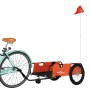 Remolque para bicicletas tela Oxford y hierro naranja y negro de , Remolques para bicicletas - Ref: Foro24-94194, Precio: 103...