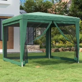 Carpa para fiestas con 4 paredes de malla HDPE verde 3x3 m de , Carpas y cenadores - Ref: Foro24-319228, Precio: 87,18 €, Des...