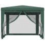 Carpa para fiestas con 4 paredes de malla HDPE verde 3x3 m de , Carpas y cenadores - Ref: Foro24-319228, Precio: 90,87 €, Des...