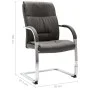 Silla de oficina voladiza de tela gris de , Sillas de oficina - Ref: Foro24-289339, Precio: 112,89 €, Descuento: %