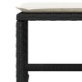 Taburetes de jardín con cojines 4 uds ratán PE negro 41x41x36cm de , Otomanas de exterior - Ref: Foro24-365048, Precio: 97,54...