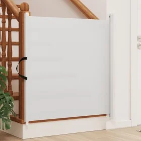 Puerta retráctil para mascotas blanca 102,5x125 cm by , Gates for children and pets - Ref: Foro24-4004129, Price: 47,89 €, Di...