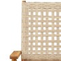 Set de comedor de jardín 7 pzas ratán PE madera maciza beige de , Conjuntos de jardín - Ref: Foro24-3281708, Precio: 542,47 €...