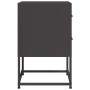 Mesita de noche acero negra 36x39x60,5 cm de , Mesitas de noche - Ref: Foro24-846458, Precio: 68,92 €, Descuento: %