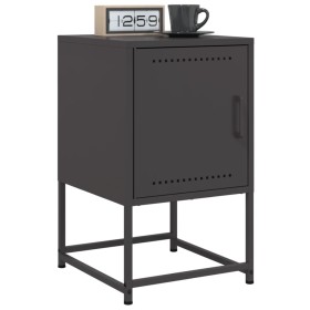 Mesitas de noche 2 uds acero negra 36x39x60,5 cm de , Mesitas de noche - Ref: Foro24-846447, Precio: 66,30 €, Descuento: %