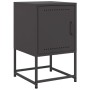 Mesitas de noche 2 uds acero negra 36x39x60,5 cm de , Mesitas de noche - Ref: Foro24-846447, Precio: 66,30 €, Descuento: %