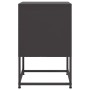Mesitas de noche 2 uds acero negra 36x39x60,5 cm de , Mesitas de noche - Ref: Foro24-846447, Precio: 66,30 €, Descuento: %