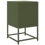 Mesita de noche acero verde oliva 36x39x60,5 cm de , Mesitas de noche - Ref: Foro24-846466, Precio: 71,80 €, Descuento: %