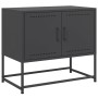 Mueble para TV de acero negro 68,5x39x60,5 cm de , Muebles TV - Ref: Foro24-846470, Precio: 55,13 €, Descuento: %