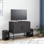 Mueble para TV de acero negro 68,5x39x60,5 cm de , Muebles TV - Ref: Foro24-846470, Precio: 55,13 €, Descuento: %