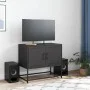 Mueble para TV de acero negro 68,5x39x60,5 cm de , Muebles TV - Ref: Foro24-846470, Precio: 54,76 €, Descuento: %