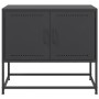 Mueble para TV de acero negro 68,5x39x60,5 cm de , Muebles TV - Ref: Foro24-846470, Precio: 55,13 €, Descuento: %