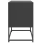 Mueble para TV de acero negro 68,5x39x60,5 cm de , Muebles TV - Ref: Foro24-846470, Precio: 54,76 €, Descuento: %