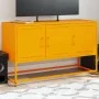 Mueble para TV de acero amarillo mostaza 100,5x39x60,5 cm de , Muebles TV - Ref: Foro24-846479, Precio: 102,67 €, Descuento: %