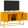 Mueble para TV de acero amarillo mostaza 100,5x39x60,5 cm de , Muebles TV - Ref: Foro24-846479, Precio: 104,04 €, Descuento: %