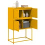 Aparador de acero amarillo mostaza 68,5x38,5x107 cm de , Aparadores - Ref: Foro24-846485, Precio: 121,04 €, Descuento: %