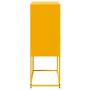 Aparador de acero amarillo mostaza 68,5x38,5x107 cm de , Aparadores - Ref: Foro24-846485, Precio: 121,04 €, Descuento: %