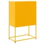 Aparador de acero amarillo mostaza 68,5x38,5x107 cm de , Aparadores - Ref: Foro24-846485, Precio: 121,04 €, Descuento: %