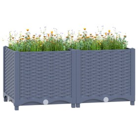 Arriate polipropileno 80x40x38 cm de vidaXL, Maceteros y jardineras - Ref: Foro24-310402, Precio: 47,53 €, Descuento: %