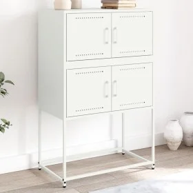 Weißer Stahlschrank 68,5x38,5x107 cm von , Sideboards - Ref: Foro24-846487, Preis: 81,72 €, Rabatt: %
