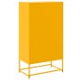 Aparador de acero amarillo mostaza 68,5x38,5x123,5 cm de , Aparadores - Ref: Foro24-846491, Precio: 112,24 €, Descuento: %