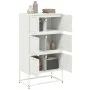 Aparador de acero blanco 68,5x38,5x123,5 cm de , Aparadores - Ref: Foro24-846493, Precio: 150,22 €, Descuento: %