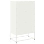 Aparador de acero blanco 68,5x38,5x123,5 cm de , Aparadores - Ref: Foro24-846493, Precio: 152,21 €, Descuento: %