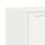 Aparador de acero blanco 68,5x38,5x123,5 cm de , Aparadores - Ref: Foro24-846493, Precio: 152,21 €, Descuento: %