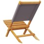 Sillas de jardín plegables 6 uds madera maciza y tela antracita de , Sillas de jardín - Ref: Foro24-3214641, Precio: 320,71 €...