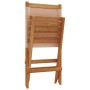 Sillas de jardín plegables 4 uds madera maciza y tela taupe de , Sillas de jardín - Ref: Foro24-3214643, Precio: 210,75 €, De...