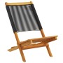 Sillas de jardín reclinables 6 uds madera maciza acacia negro de , Sillas de jardín - Ref: Foro24-3214629, Precio: 319,56 €, ...