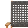 Set de comedor de jardín 5 pzas ratán PE madera maciza negro de , Conjuntos de jardín - Ref: Foro24-3281826, Precio: 370,96 €...