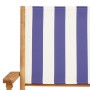 Juego de bistro de 3 piezas tela y madera maciza azul y blanco de , Conjuntos de jardín - Ref: Foro24-3281813, Precio: 165,32...
