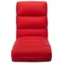 Tumbona de suelo plegable de cuero sintético rojo de vidaXL, Divanes - Ref: Foro24-325250, Precio: 137,38 €, Descuento: %
