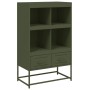 Aparador de acero verde oliva 68x39x111,5 cm de , Aparadores - Ref: Foro24-846606, Precio: 116,08 €, Descuento: %