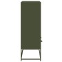 Aparador de acero verde oliva 68x39x111,5 cm de , Aparadores - Ref: Foro24-846606, Precio: 116,08 €, Descuento: %