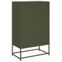 Aparador de acero verde oliva 68x39x111,5 cm de , Aparadores - Ref: Foro24-846606, Precio: 116,08 €, Descuento: %