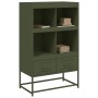 Aparador de acero verde oliva 68x39x111,5 cm de , Aparadores - Ref: Foro24-846606, Precio: 116,08 €, Descuento: %