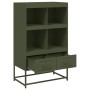 Aparador de acero verde oliva 68x39x111,5 cm de , Aparadores - Ref: Foro24-846606, Precio: 116,08 €, Descuento: %